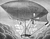 Yon's steam airship design,19th century
