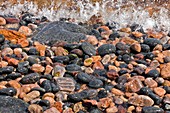 Coastal rocks and pebbles