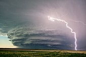 Supercell thunderstorm,Montana,USA