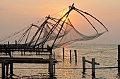 Coastal fishing nets in India