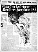 Influenza news article,January 1916