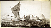 Sailing canoe of Tonga