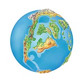 Cretaceous North America,Earth globe
