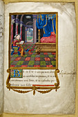 Henry VIII reading in chamber