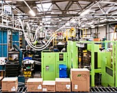 Plastics factory production line