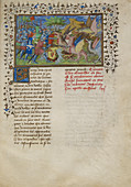 Alexander fights dragons