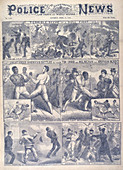 A boxing match