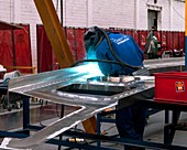 Hovercraft factory welding