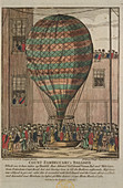 A hot air balloon at Tottenham Court Road