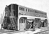 19th Century double-decker train carriage