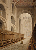 View of the Choir of St Alban's Abbey
