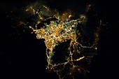 Athens at night,ISS image
