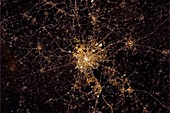 Brussels at night,ISS image