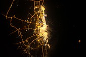 Dubai at night,ISS image