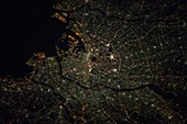 Tokyo at night,ISS image