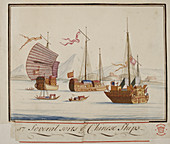 Several sorts of Chinese ships