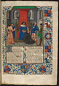 Charles V receives book from translator