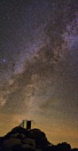 Milky Way over Kitt Peak Observatory,USA