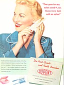 Nylon comb advert from DuPont,1952