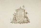 Engraving. Frontispiece and text