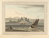 Peel Castle in Lancashire