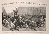 The Riot in Trafalgar Square,1887