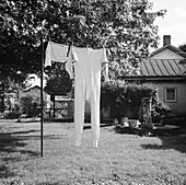 Long underwear hanging out to dry,1943