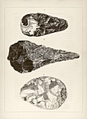 Prehistoric stone tools,1861