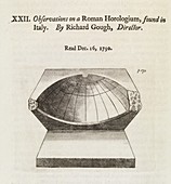 Roman sundial,1790