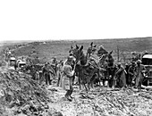US troops getting stuck in mud,WWI