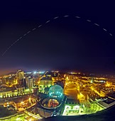 ISS trail over the Dali Museum
