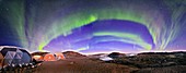 Auroral display,Greenland