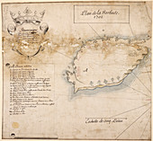 Map of the island of Barbados in 1702