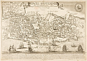 Map of New Amsterdam in 1672 and 1729