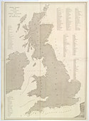 A map of the islands of Great Britain