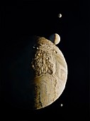 Miranda,moon of Uranus,artwork