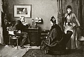 Doctor consultation,19th century