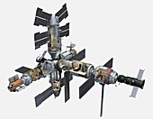 Mir space station,close-up