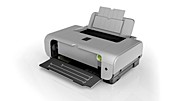 Inkjet printer,high angle view