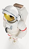 Model of astronaut in spacesuit