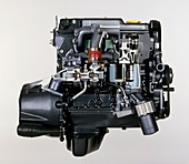 Section Ford turbocharged diesel engine