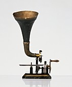 Horn gramophone,late 19th century