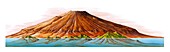 Hawaii and Olympus Mons,artwork