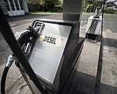 Diesel pump at filling station