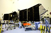 MAVEN spacecraft solar array testing