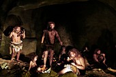 Neanderthal family,reconstruction