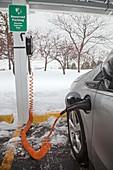Chevrolet Volt electric car charging
