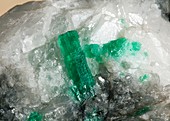 Emerald in quartz II