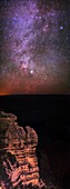 Night sky over the Grand Canyon,USA