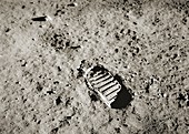 Bootprint on the moon